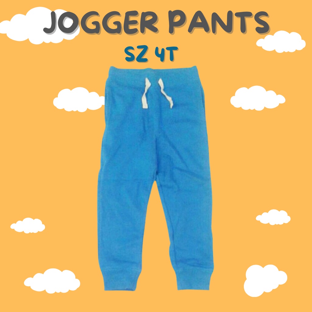 Celana Joger anak laki laki Panjang Anak 2 - 4 tahun toddler bambin jogger pant celana tebal training warna biru laut