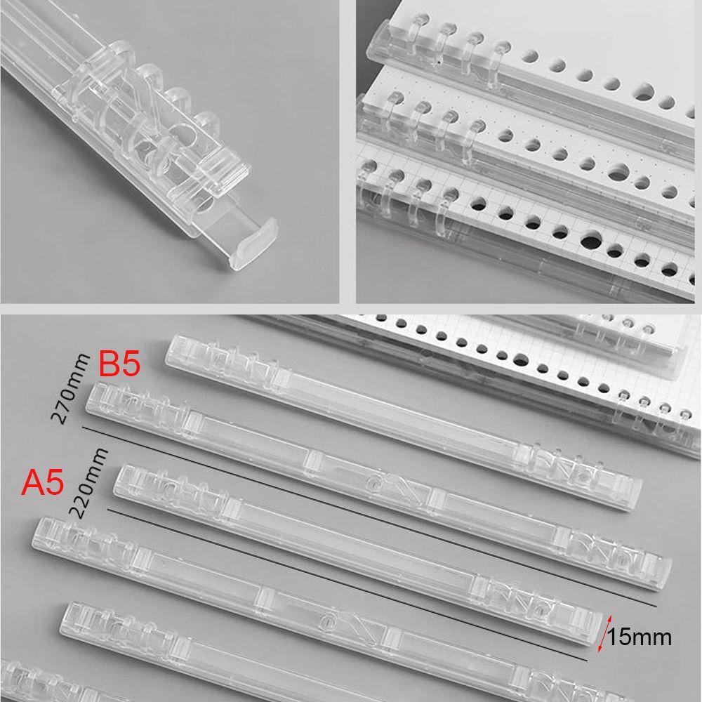 Preva A5/B5 Loose-leaf Binding Ring Untuk Kertas Notepad 20/26lubang Folder Klip Koleksi File Isi Ulang