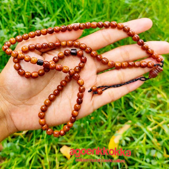 Kalung tasbih merica 99 coklat kokka kaokah