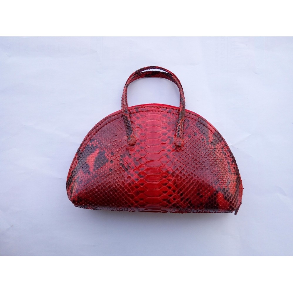 Dompet Pouch Mini Kulit Ular Python / Sanca Asli Fashionable Free Ongkir