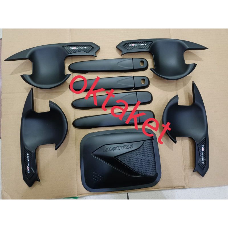 paket mangkok outer handle tank cover  Avanza Xenia 2020 2021 GR Sport hitam