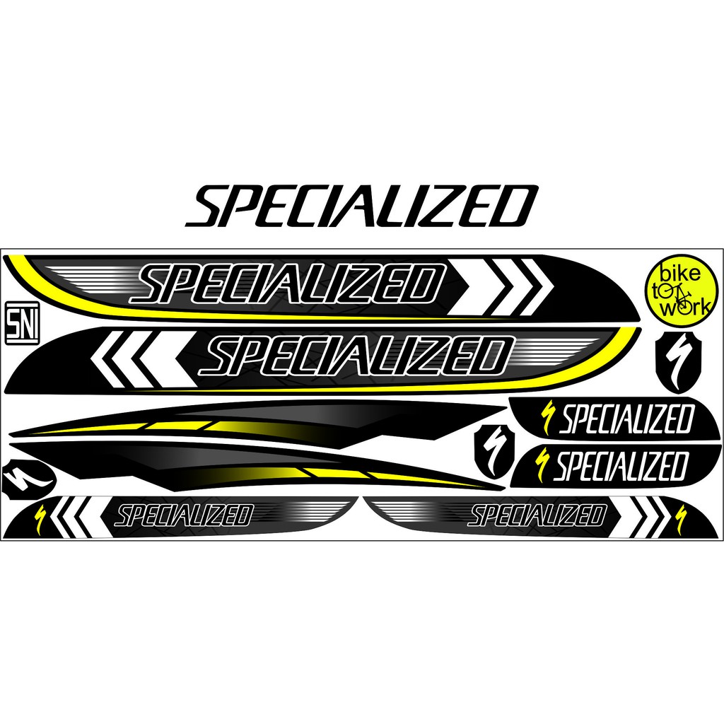 STIKER SEPEDA BIKE SPECIALIZED VARIASI STRIPING
