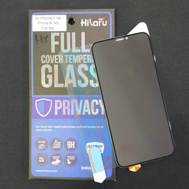 Hikaru Premium Tempered Glass Privacy SPY Iphone X Iphone