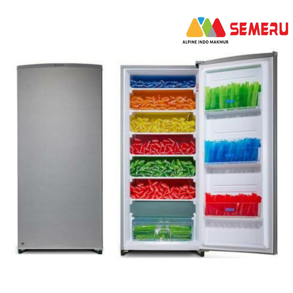 SHARP Kulkas Freezer + Kunci FJ-M195 K-SS (Khusus Makassar)