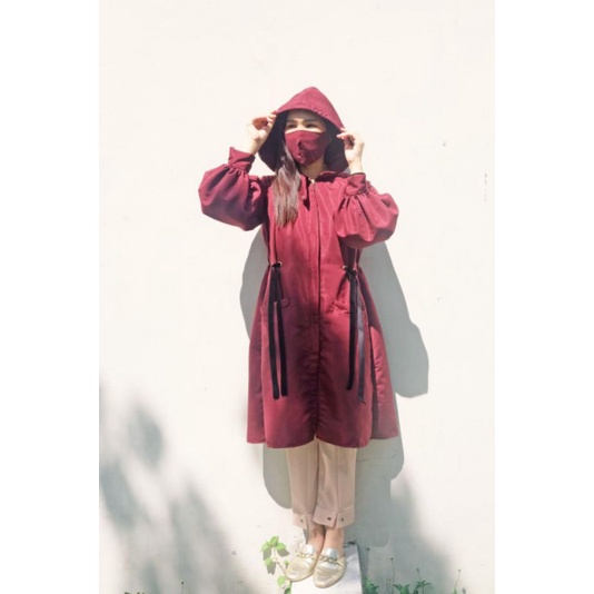 Varsity waterproof coat/jacket MAROON