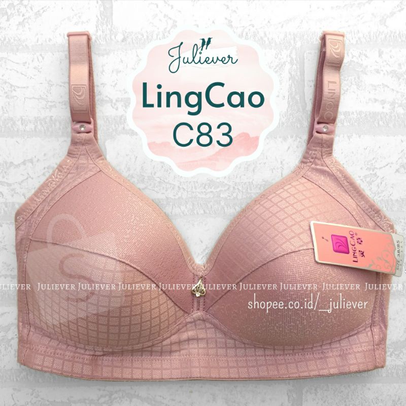 C83 | Cup C (Besar) | Pilih Warna | Tanpa Kawat | Bra Ling Cao BH LingCao | REALPICT❗