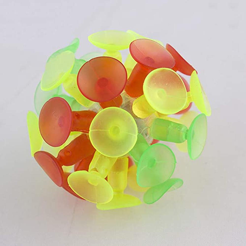 Nickolas1 Suction Cup Ball Fidget Toy Mainan Pesta Aneka Warna Untuk Anak Untuk Anak Stick Ball