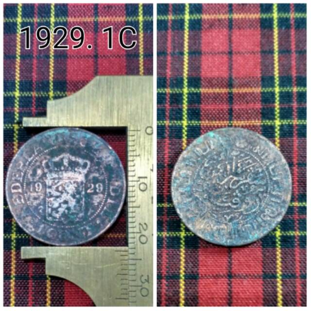Koin 1929. 1C Nederlandsch Indie