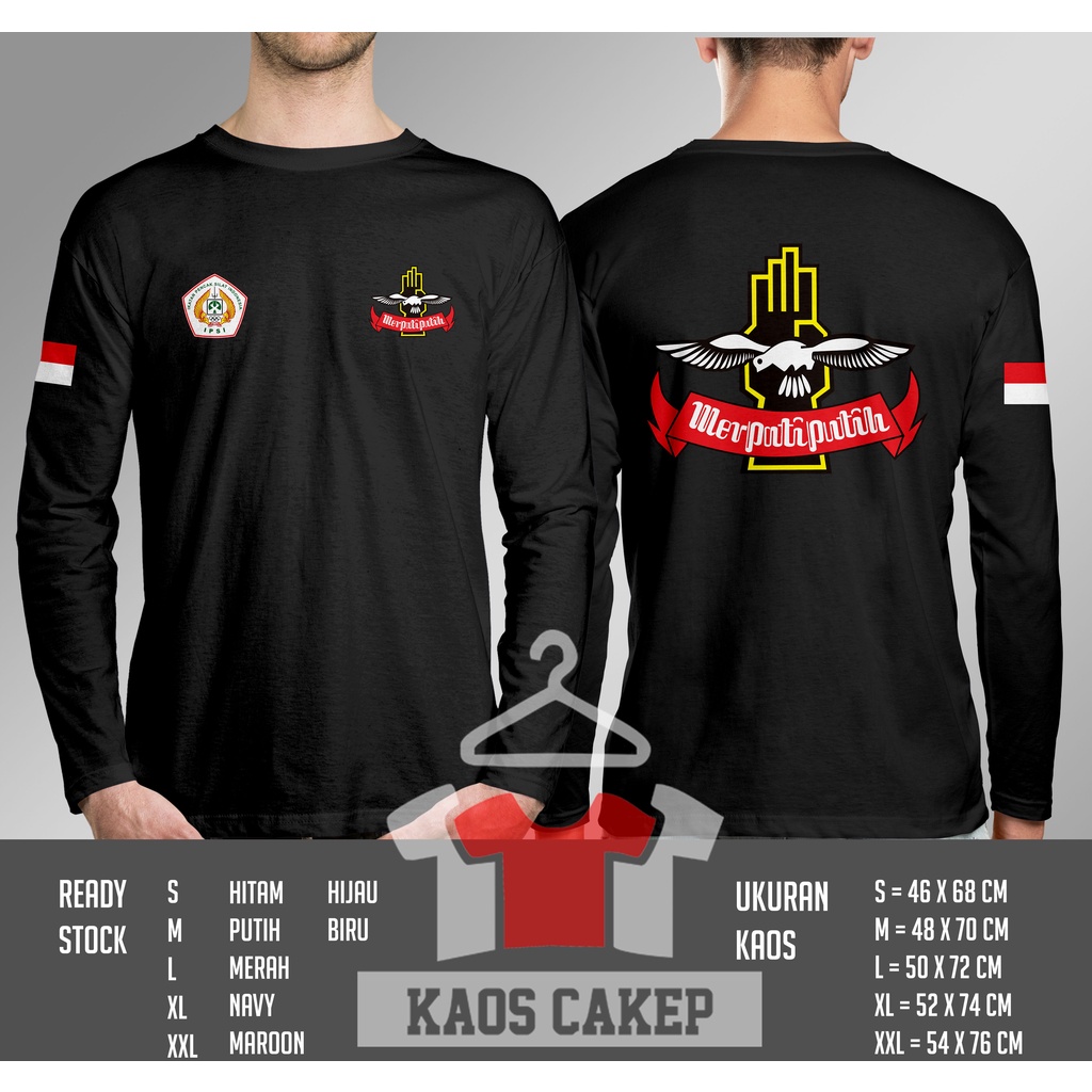 Kaos Pencak Silat Merpati Putih Indonesia Lengan Panjang Baju Distro