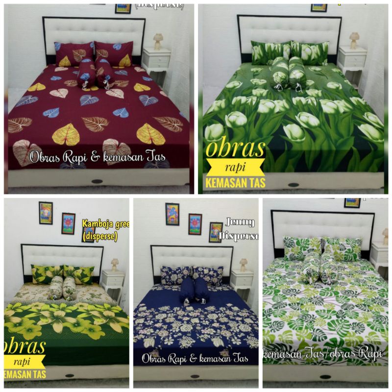 sprei motif daun seprei homemade