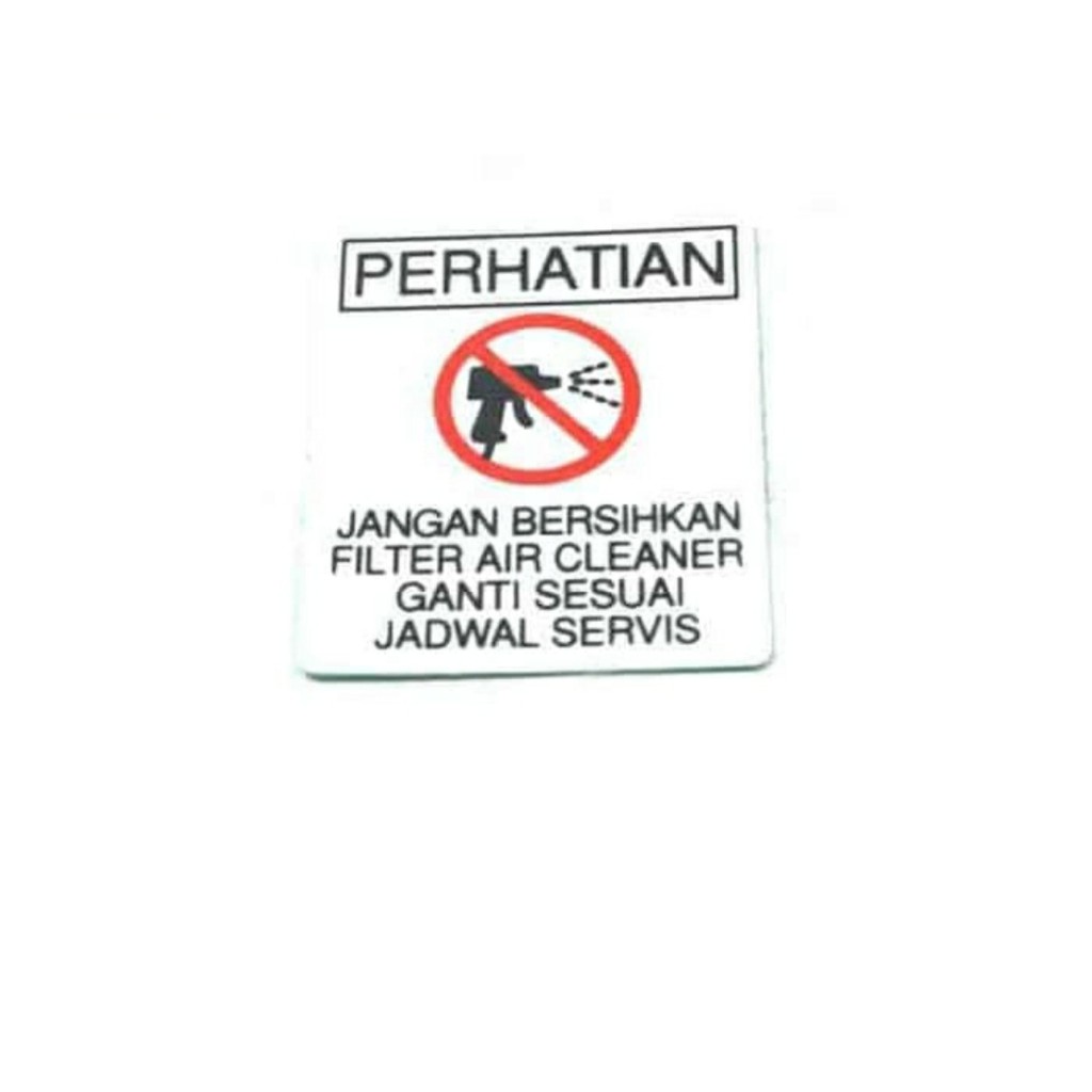 

Stiker Sticker Label Filter Air Cleaner Notice KWW A40