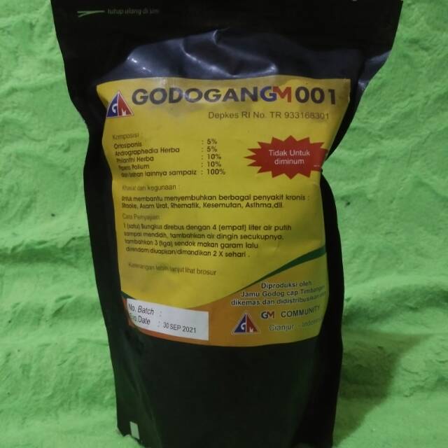 Herbal Godogan GM 001 Untuk Mengobati Stroke, Asam Urat, Reumatik, Kesemutan, Asma dll