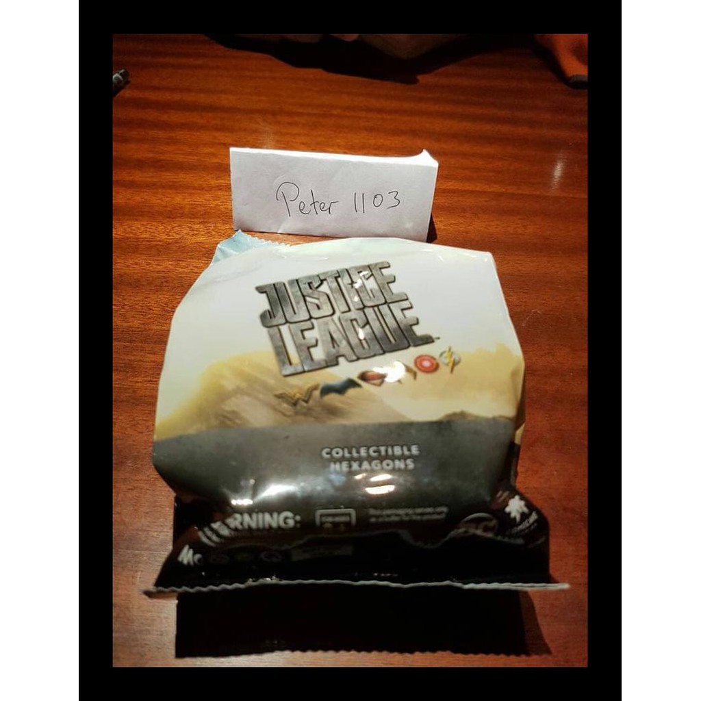 BANTING HARGA 1 SET 6 UNIT BERBEDA HEXAGONS JUSTICE LEAGUE HEXAGON MAINAN XXI DEKORASI MURAH MERIAH