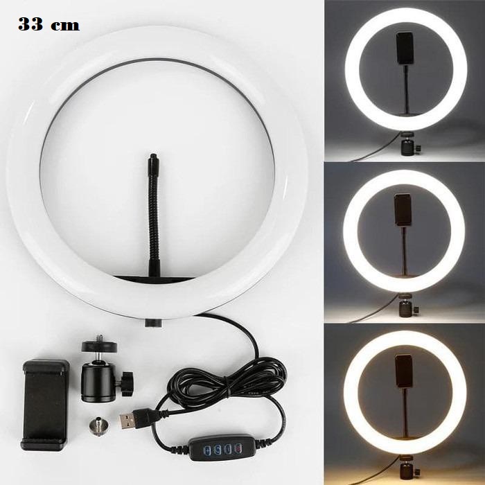 [SB] RINGLIGHT LED 33CM Lampu Make Up Vlog Lampu Ringlight + Tripod