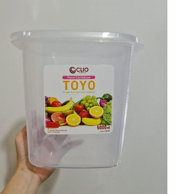 66D✪ Toples plastik 5 liter - toples makanan - food container Toyo clio 5liter Barang Bagus