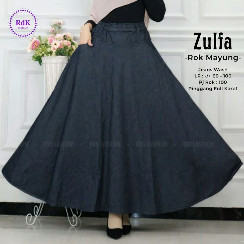 zulfa rok jeans | rok mayung | rok jumbo | rok murah
