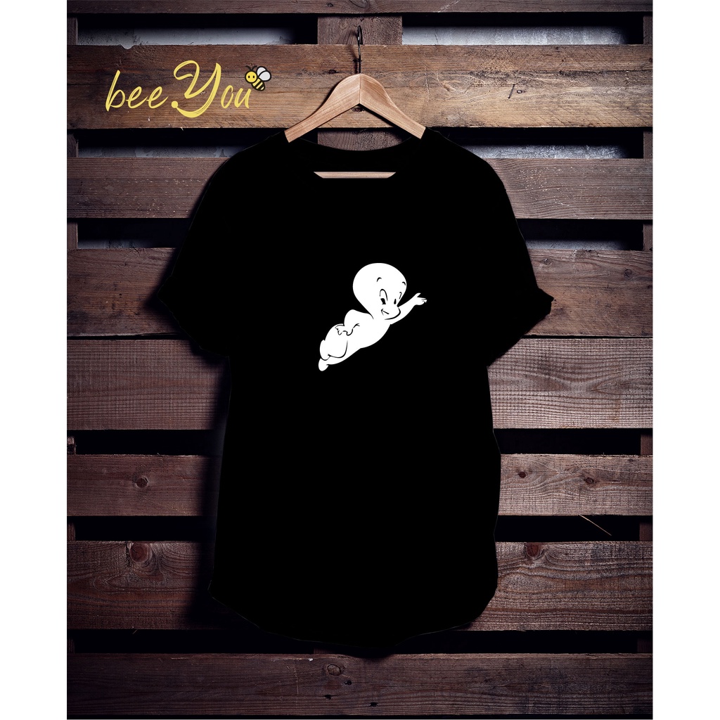 CASPER TSHIRT/ KAOS SABLON CASPER / KAOS SABLON UNISEX CASPER/ CASPER TSHIRT IN BLACK