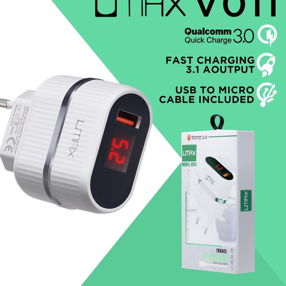 Koleksi Terbaru.. Travel charger UMAX V011 /MICRO / TYPE C