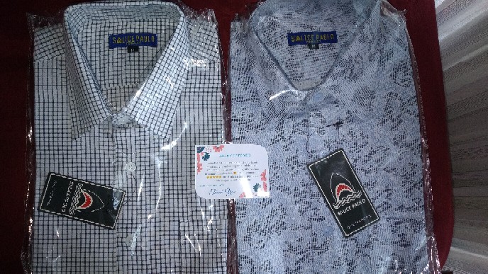 Kemeja Batik Printing Salice Paolo Motif Rantai Lengan Pendek