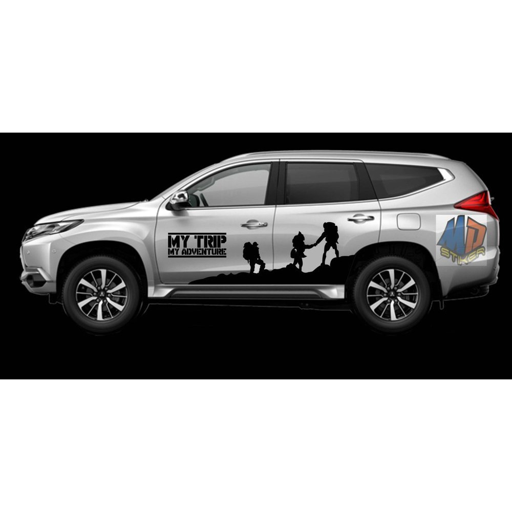 Stiker Cutting My Trip My Advenger Mobil Pajero Jipp Fortuner Jass Ignis Ford Shopee Indonesia