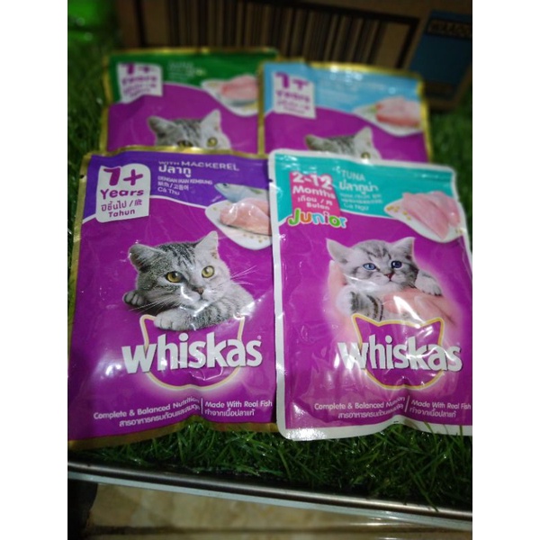 Makanan kucing basah merk Whiskas  80gr