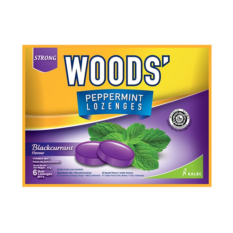 

Woods Lozenges Blackcurrant 6's