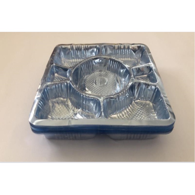 Mika Sekat 7/ Nasi Box Tray 22 / Nasi Kotak Ukuran 22x22