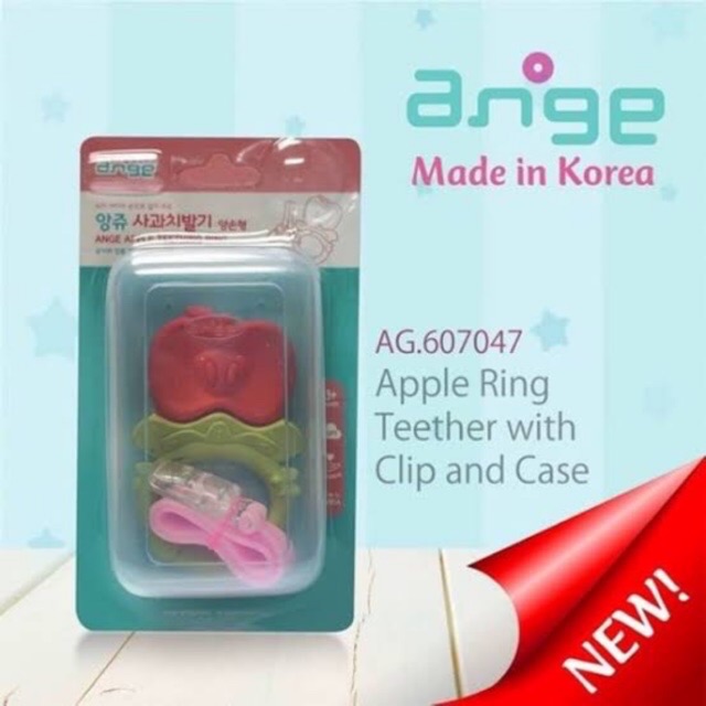 Ange Ring Teether Grape/Strawberry/Apple Gigitan Bayi Anak Mainan Bayi Anak