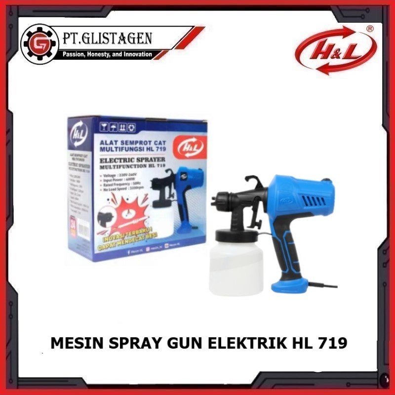 spray gun electric alat semprot cat minyak tembok elektrik hl 719