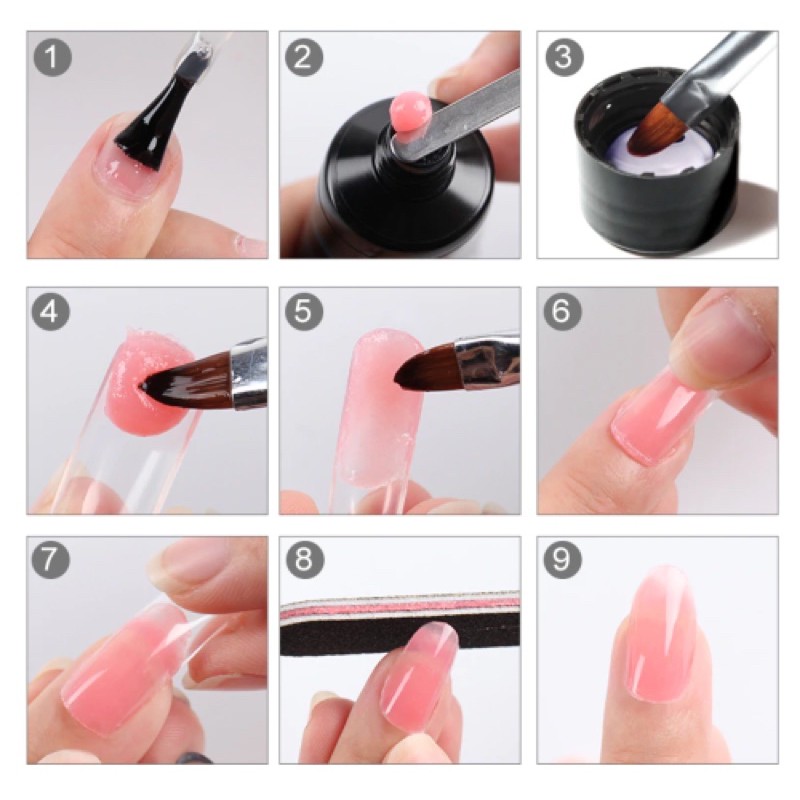 ROSALIND GEL SOLUTION ANTI SLIP POLYGEL WATER POLY GEL ACRYLIC / CAIRAN POLYGEL NAIL EXTENSION