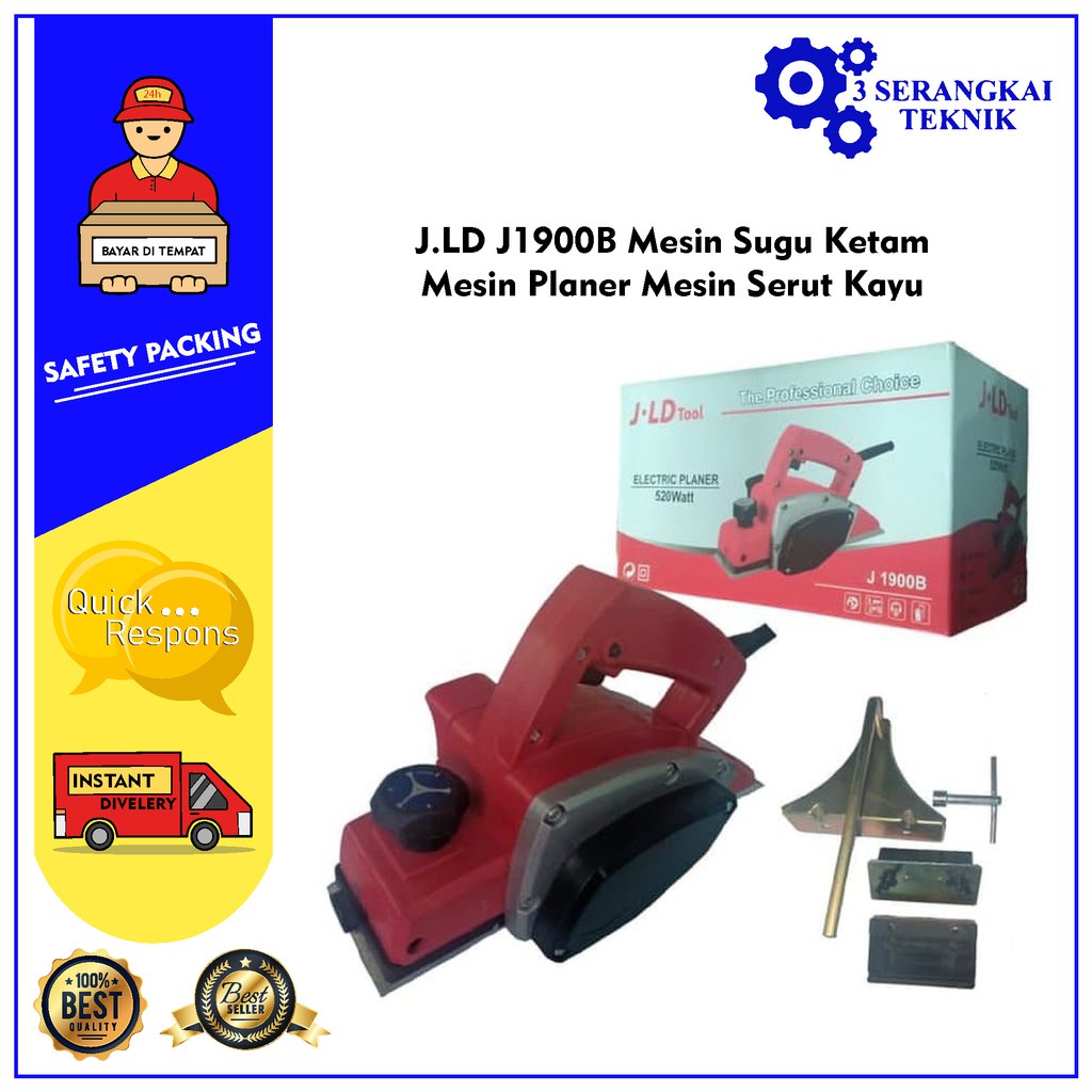 J.LD J1900B Mesin Sugu Ketam Mesin Planer Mesin Serut Kayu