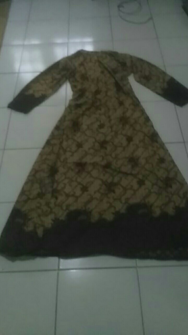 Gamis Batik (cod) Manggar Gamis Batik Pesta Model Terbaru