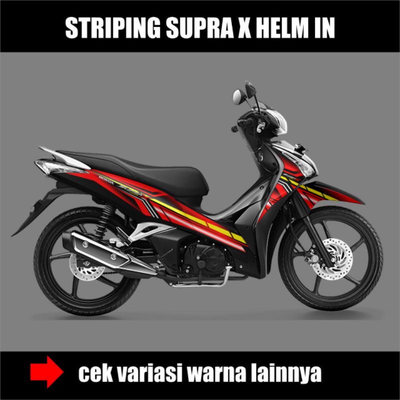 Sticker Decal Striping Honda Supra X HELM IN Sticker List Variasi Supra X HELM IN