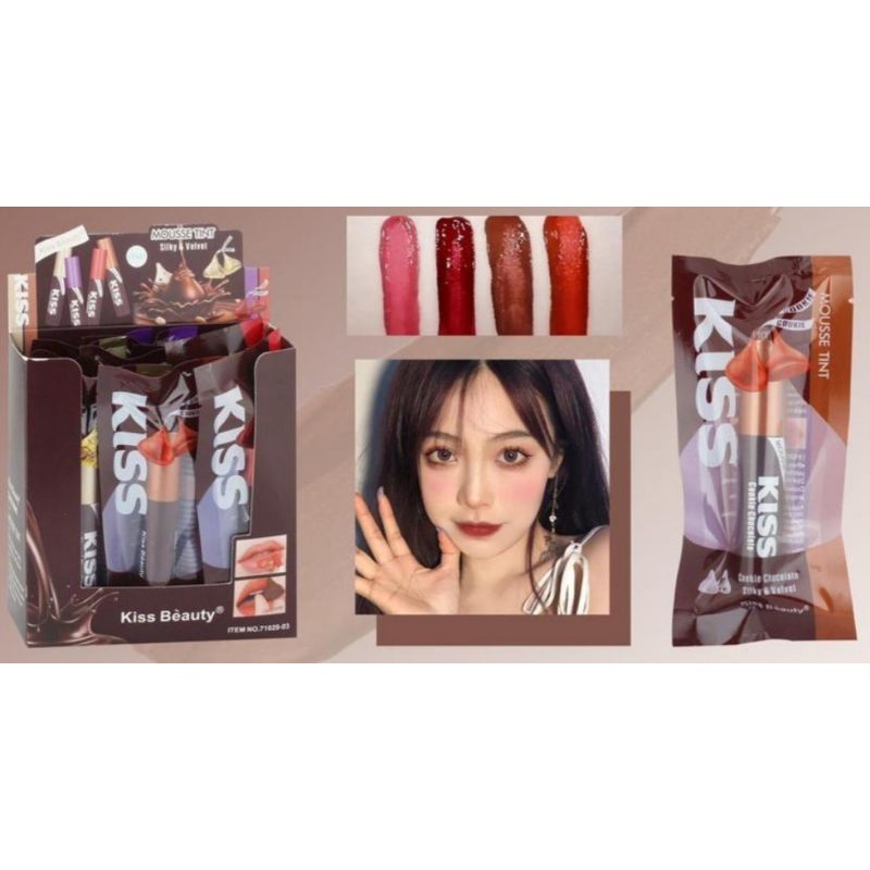 [Per Batang] Liptint Kiss Beauty Chocolate Kiss Mousse Tint