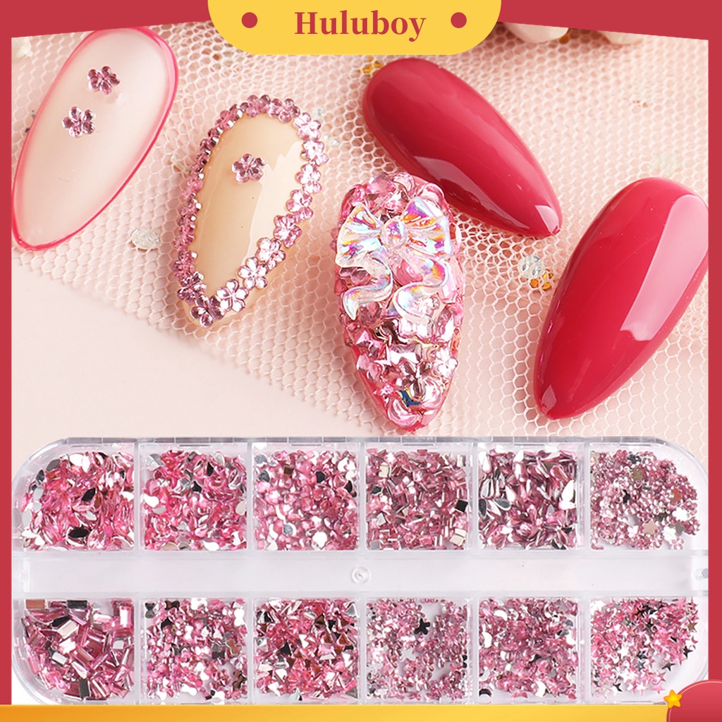 Huluboy Huluboy♡ Payet Berlian Imitasi Aneka Bentuk Untuk Dekorasi Nail Art