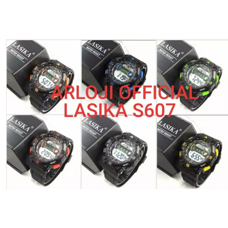 JAM TANGAN SPORT BULAT &amp; SEGI PRIA ANTI AIR PLUS BOX  ORIGINAL