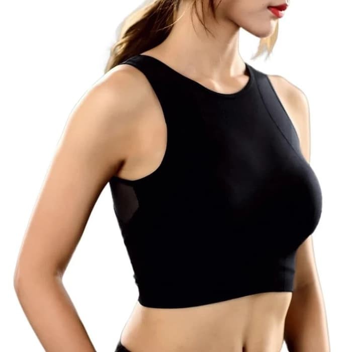 Sport Bra Genie Bra Pastel Yoga Bra Baju Gym Wanita Premium Quality - Hitam, S Murah + Gratis Ongkir