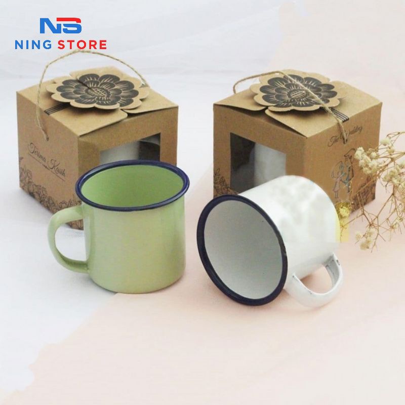 CANGKIR ENAMEL WARNA/CANGKIR 7CM/CANGKIR JADUL