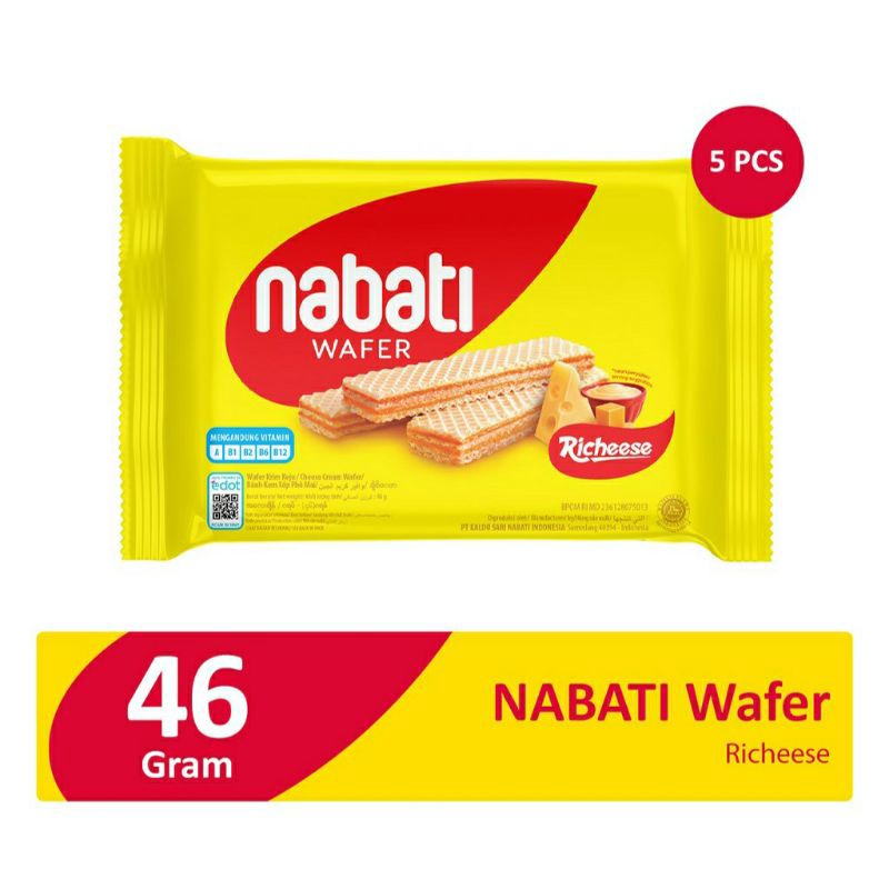 

Nabati wafer Rieheese 46gr×5pcs