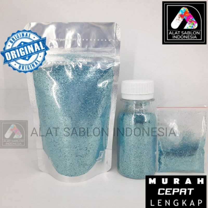 

BLUE TOSCA GLITTER BUBUK GLITER POWDER 50GR ALAT SABLON
