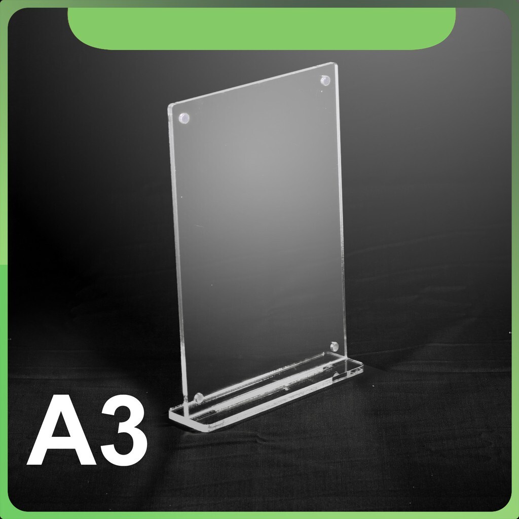 

Tent holder A3 potrait / acrylic meja. tebal 3mm akrilik