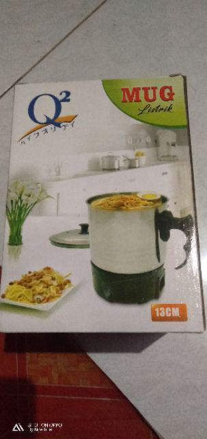 Q2 8013 Mug Elektrik 13 Cm / 1.3 Lt Mug Listrik Electric Heating Cup - Mug Teko Piknik / Traveling