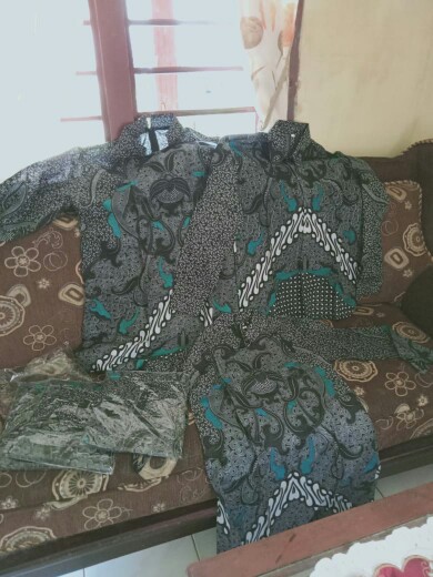 Batik Couple Tunik Kemeja Ready Seragam M L Xl Xxl Jumbo