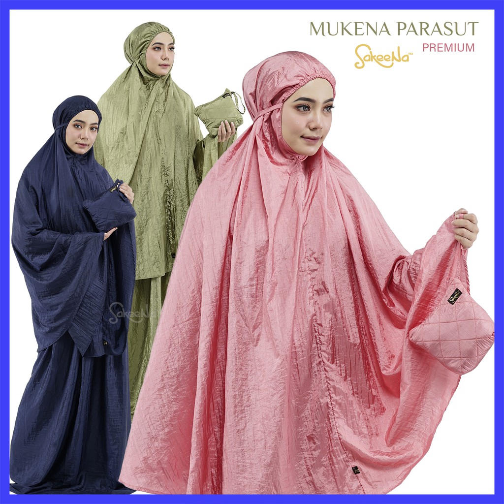 Mukena Parasut Travelling SakeeNa Kain Premium