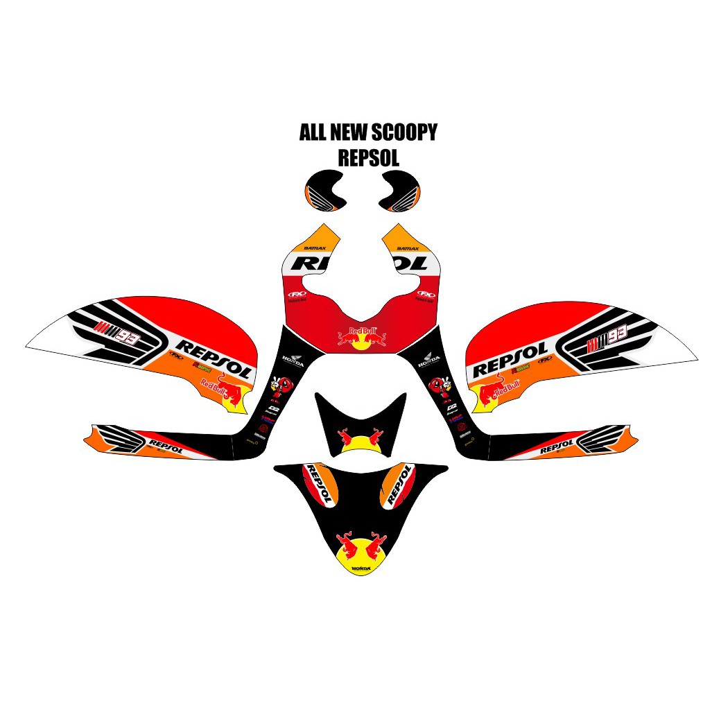 Decal Sticker New Scoopy 2017 - 2018