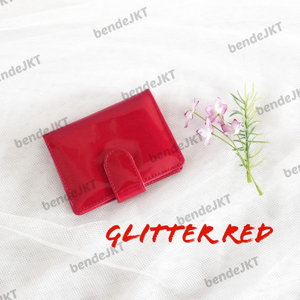 DOMPET KARTU ALL RED SERIES BENDE DAN UANG KERTAS PREMIUM WANITA IMPORT TEMPAT KARTU