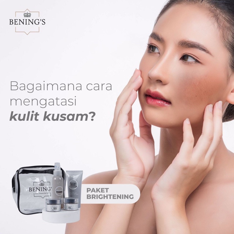BENINGS SKINCARE DR OKY PRATAMA PAKET BRIGHTENING UNTUK MENCEGAH DAN MENGATASI KULIT KUSAM AGAR GLOWING ( BENINGS INDONESIA )-3