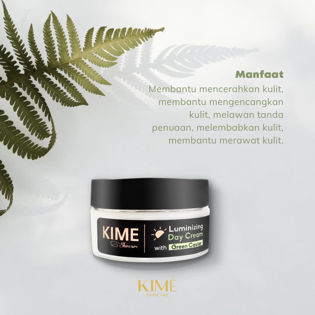 KIME SKINCARE LUMINIZING JEJU DAY CREAM, NIGHT CREAM &amp; CALMING CREAM BY - DISTRIBUTOR RESMI