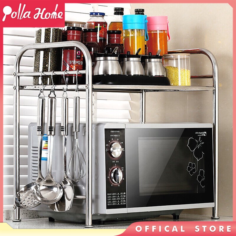 Rak stainls steel Rak Alat Dapur Satu susun Rak bumbu Rak stainls steel Rak Alat Dapur Satu susun Rak bumbu