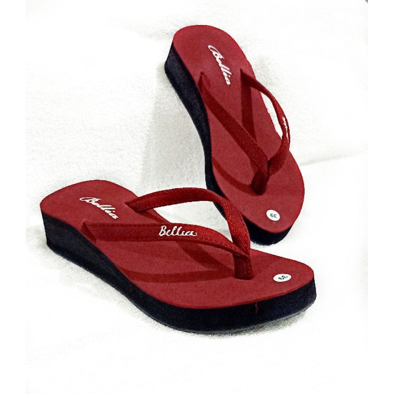 SANDAL WANITA SANDAL JAPIT  SANDAL WANITA WEDGES SANDAL Jepit WANITA (KODE BELIA)